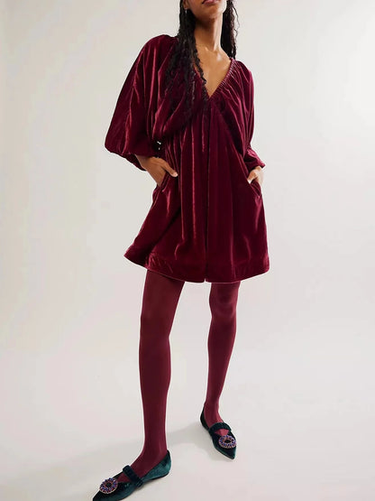 Portia Velvet Mini Dress